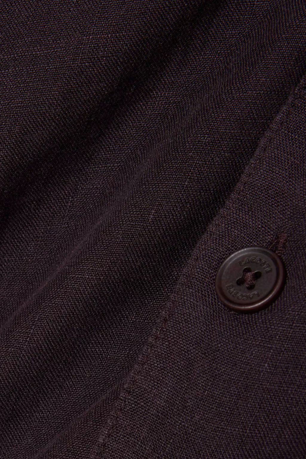 alt-image__Camicia-in-lino-marrone-con-manica-corta