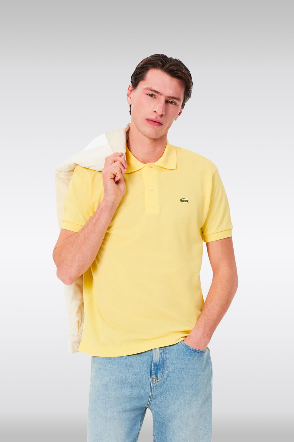 alt-image__Polo-gialla-in-cotone-piquè-regular-fit