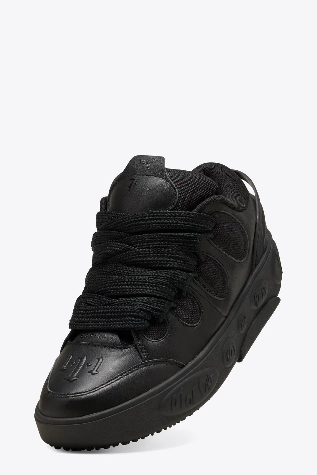 alt-image__Sneaker-bassa-in-pelle-nera---La-France-3X-Black