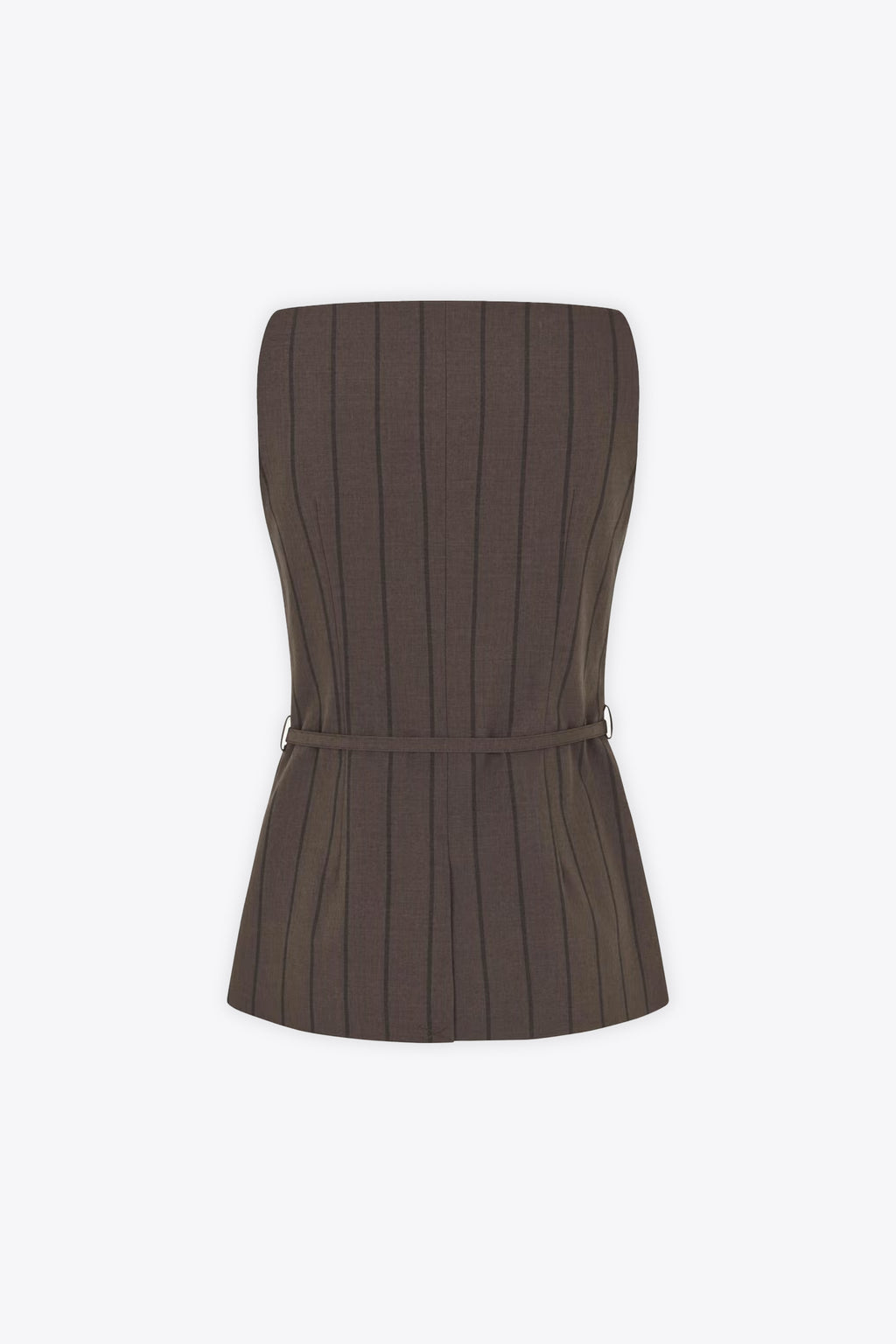 alt-image__Gilet-marrone-gessato-nero-con-collo-quadrato---Sahelly-Vest