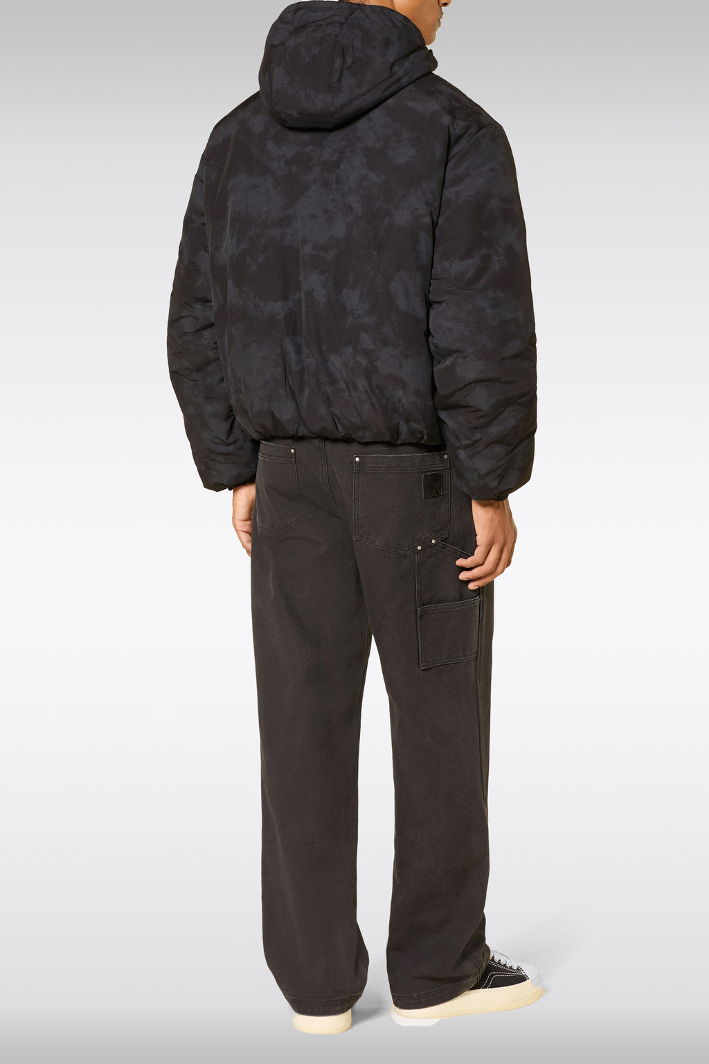 alt-image__Piumino-in-nylon-nero-tie-dye-con-cappuccio---Cyclone-Jacket