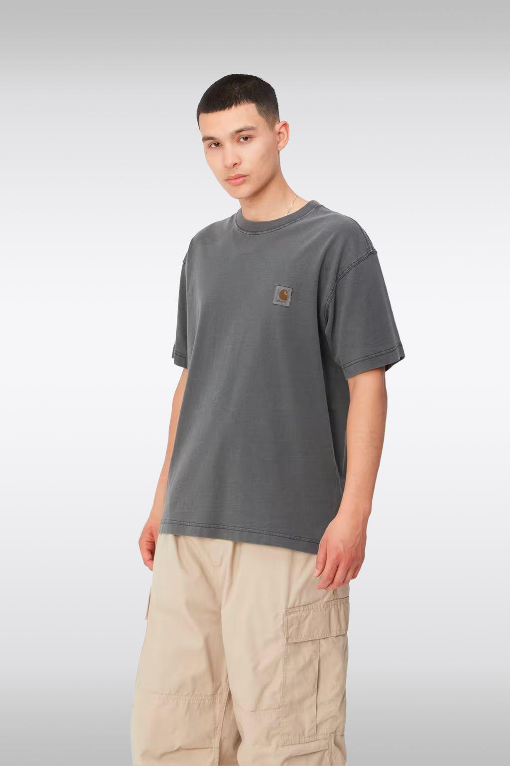 alt-image__Charcoal-grey-cotton-garment-dyed-t-shirt---S/S-Nelson-T-Shirt