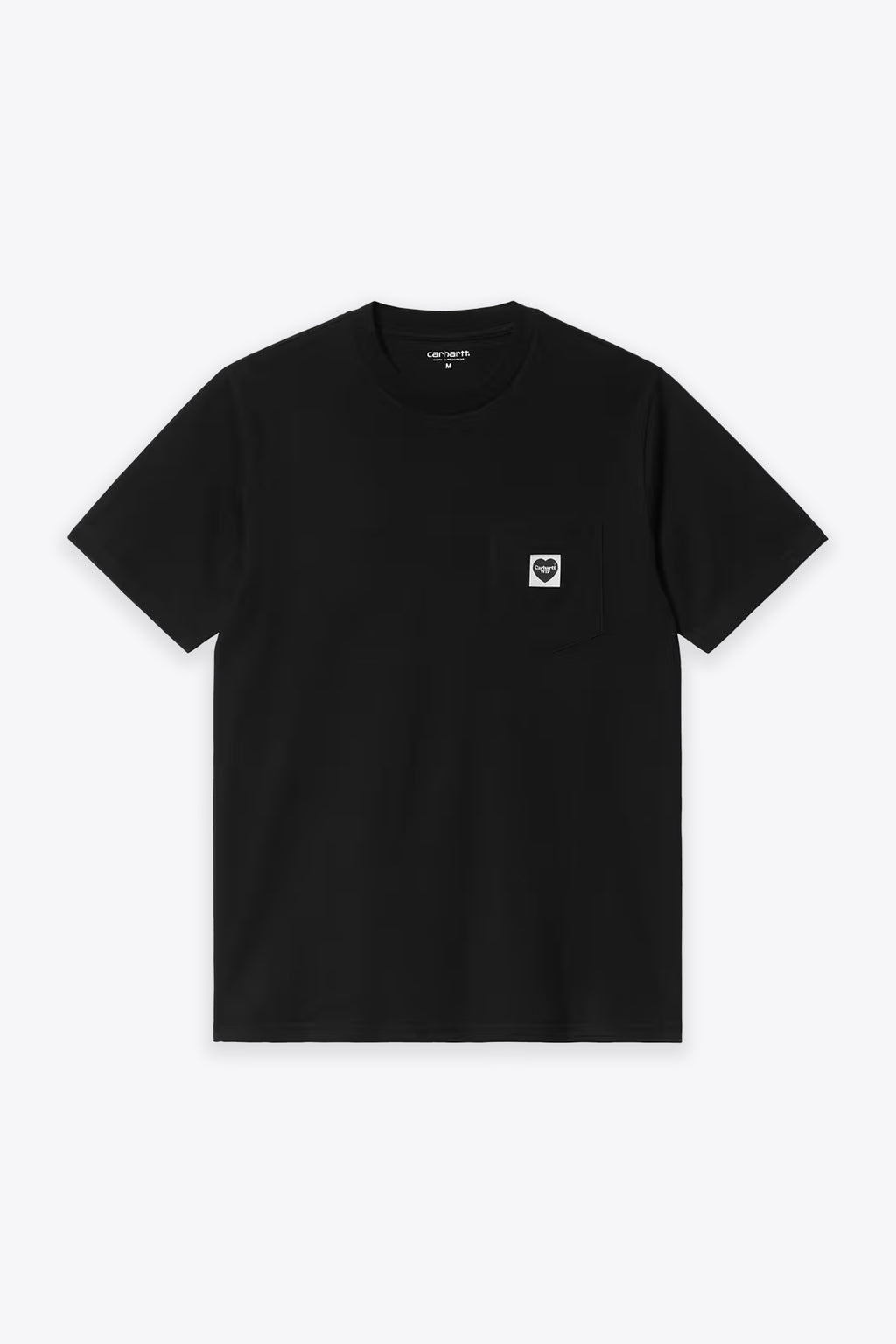 alt-image__T-shirt-nera-in-cotone-con-tasca-e-logo-cuore-al-petto---S/S-Pocket-Heart-T-Shirt