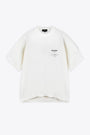 T-shirt in cotone lavato panna con grafica sul retro - Revere Manor T-shirt 