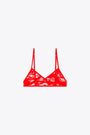 Red lace bra with camouflage pattern - April Utlt 