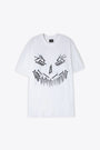 T-shirt bianca con stampa grafica e logo - Screw Tee 