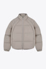 FUNNEL NECK PUFFER-Beige 
