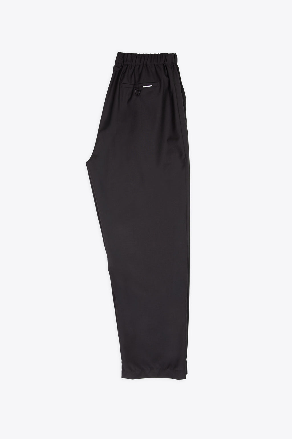 alt-image__Pantalone-nero-loose-fit-in-frescolana-con-elastico-in-vita-e-coulisse---Jogger-Pant