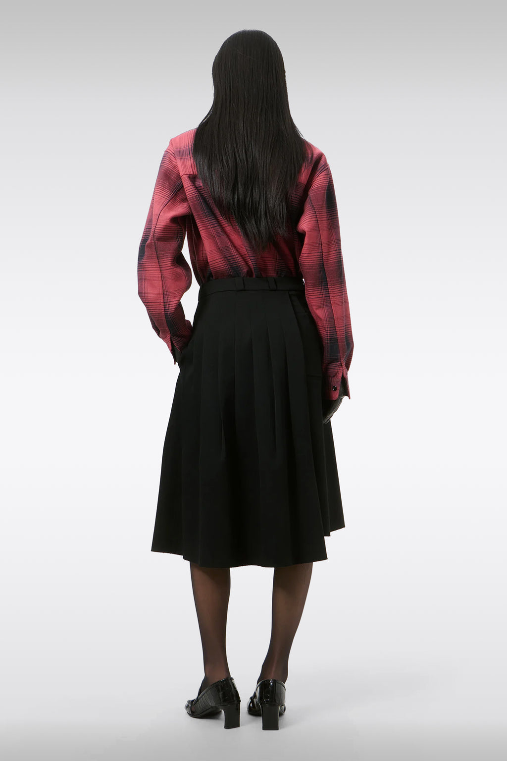 alt-image__Black-tailored-wool-midi-skirt-with-pleated-side-panel---Origami-Skirt