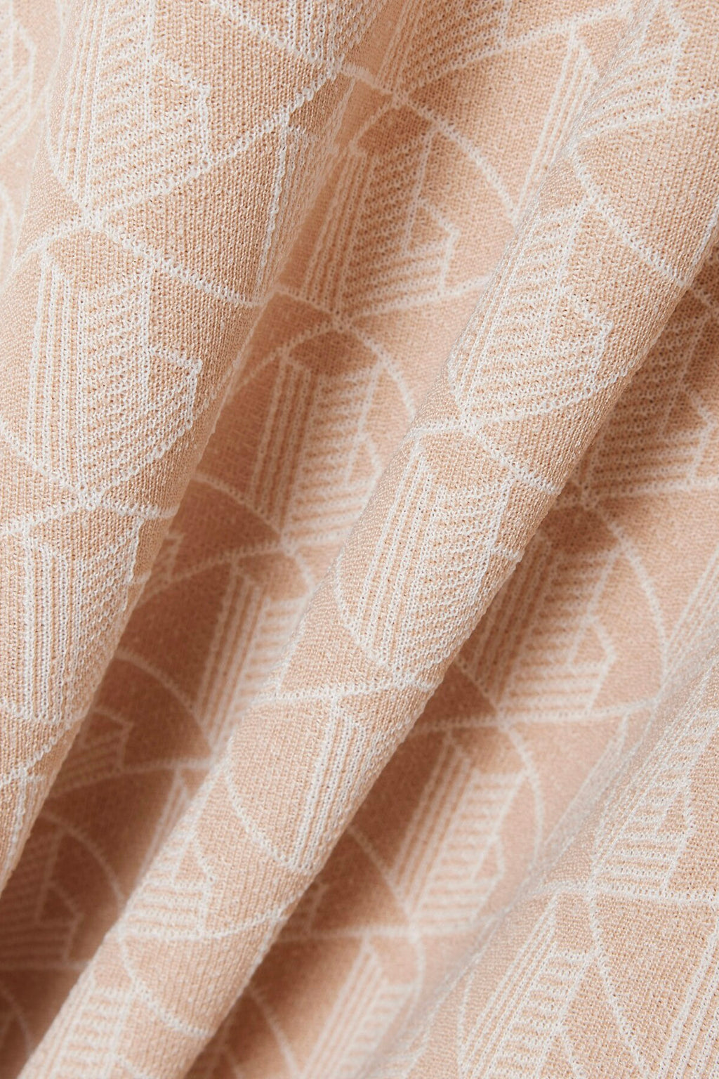 alt-image__Polo-beige-con-motivo-jacquard-monogram-con-maniche-corte