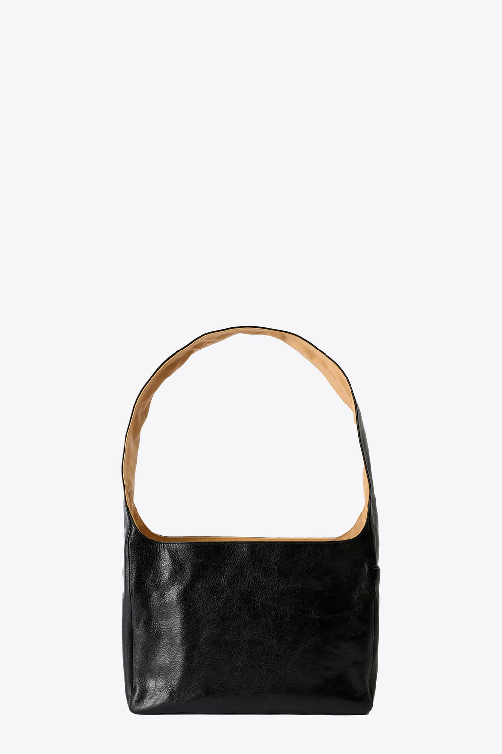alt-image__Borsa-quadrata-in-pelle-nera-con-manico---Grande-Brick-Bag