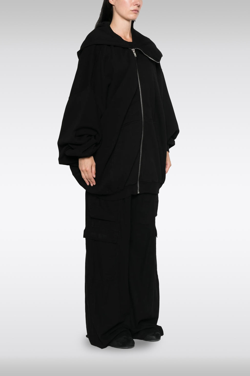 alt-image__Black-cotton-oversized-hoodie-with-asymmetrical-zip-fastening---Mountain-Hun-Hoodie