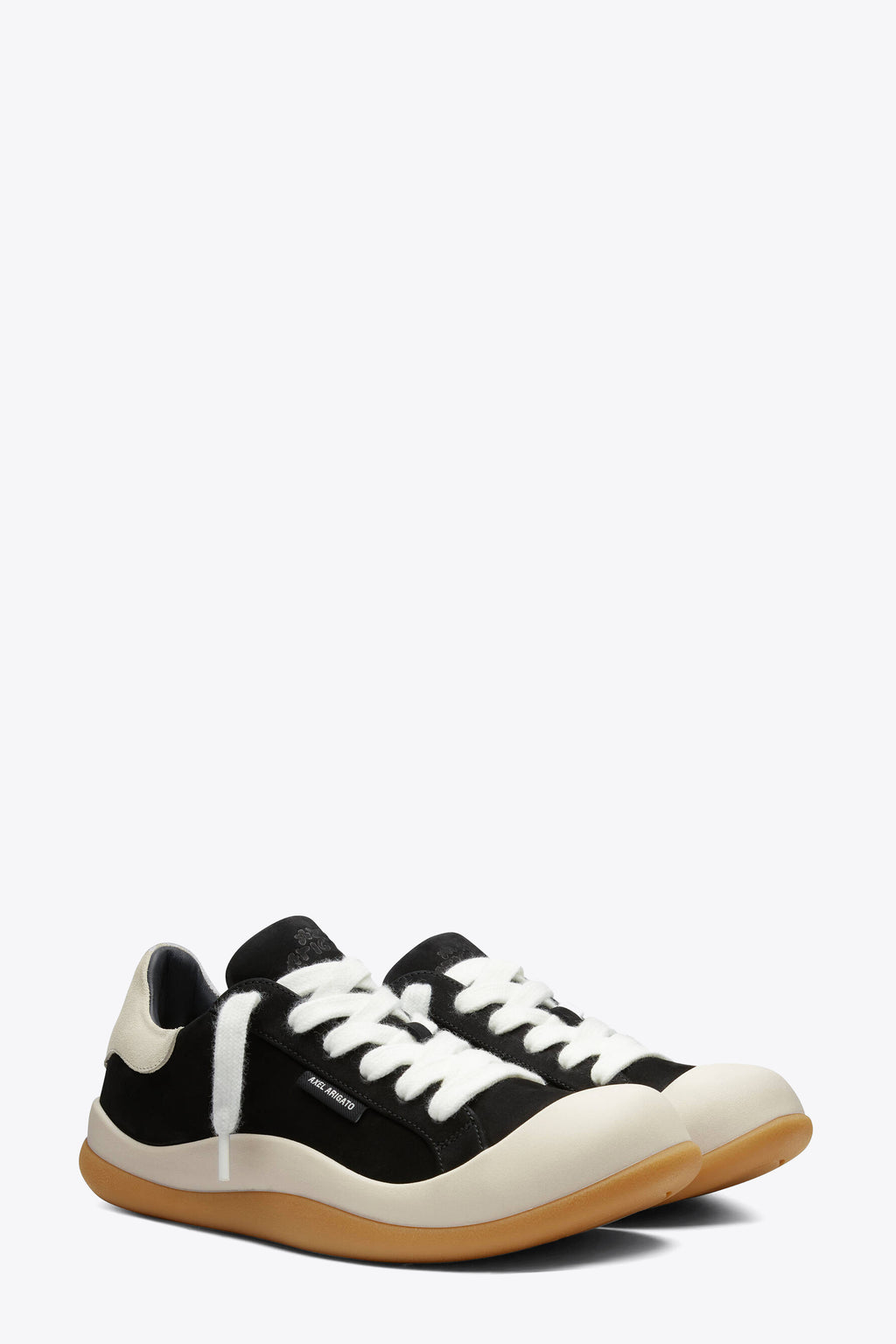 alt-image__Sneaker-chunky-bassa-nera-in-suede-con-lacci---Squish-Sneaker