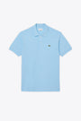 Polo in cotone piquè celeste regular fit 