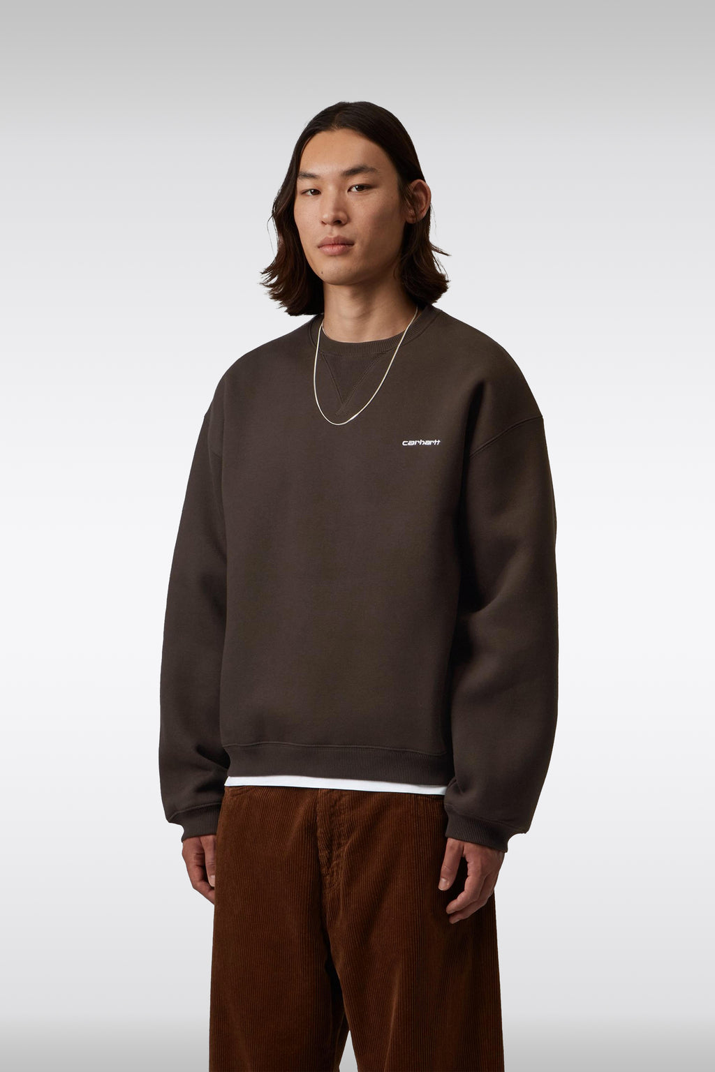 alt-image__Felpa-girocollo-marrone-loose-fit---Ebbert-Sweatshirt