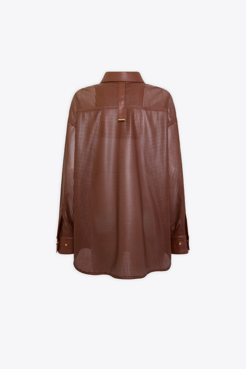 alt-image__Camicia-oversize-in-pelle-marrone-traforata---Aura-Leather-Overshirt