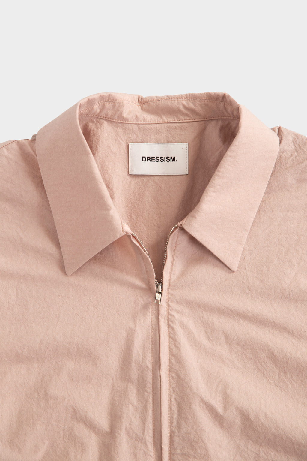 alt-image__Camicia-in-popeline-rosa-con-zip-e-maniche-corte