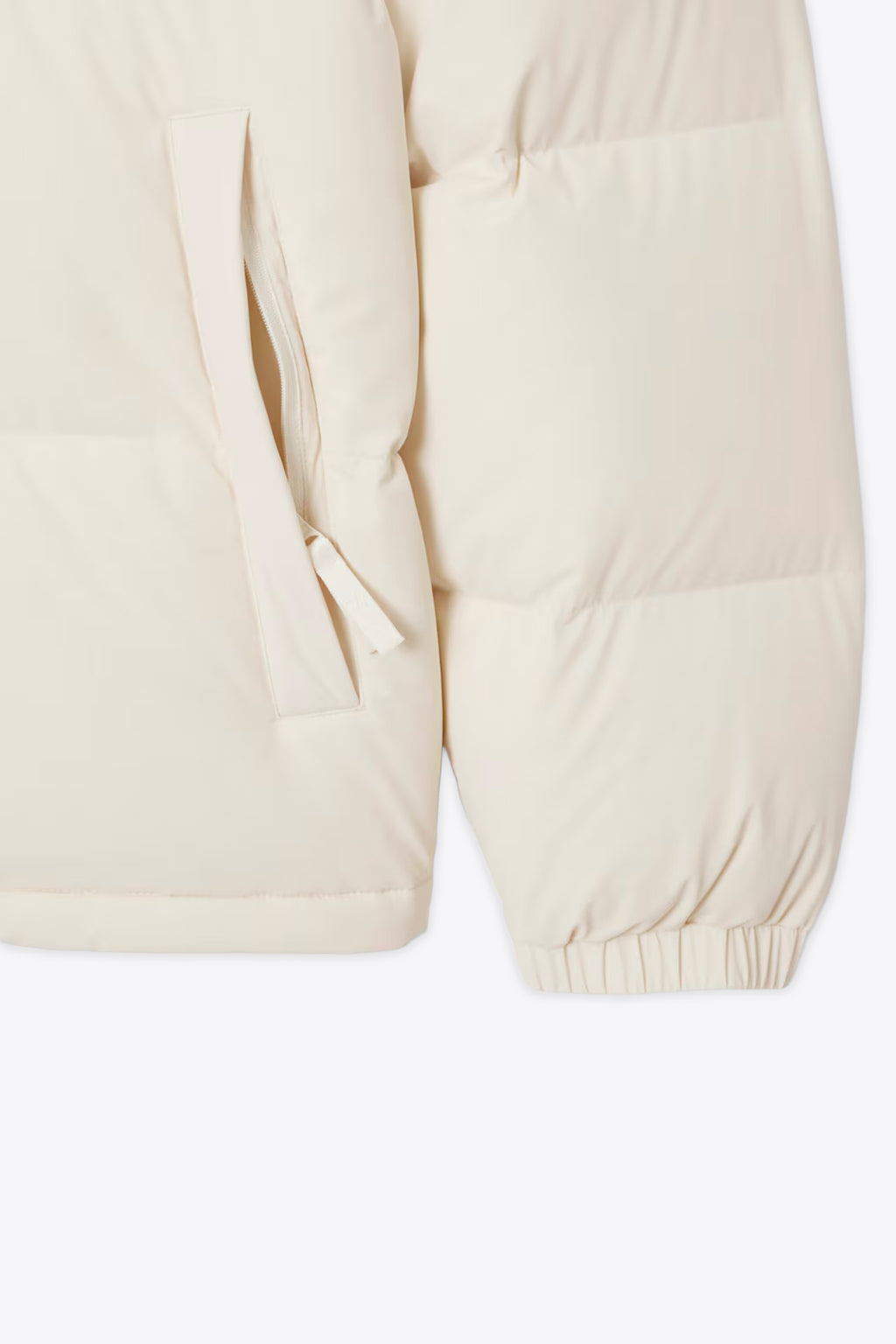 alt-image__Piumino-in-nylon-panna-con-cappuccio-estraibile