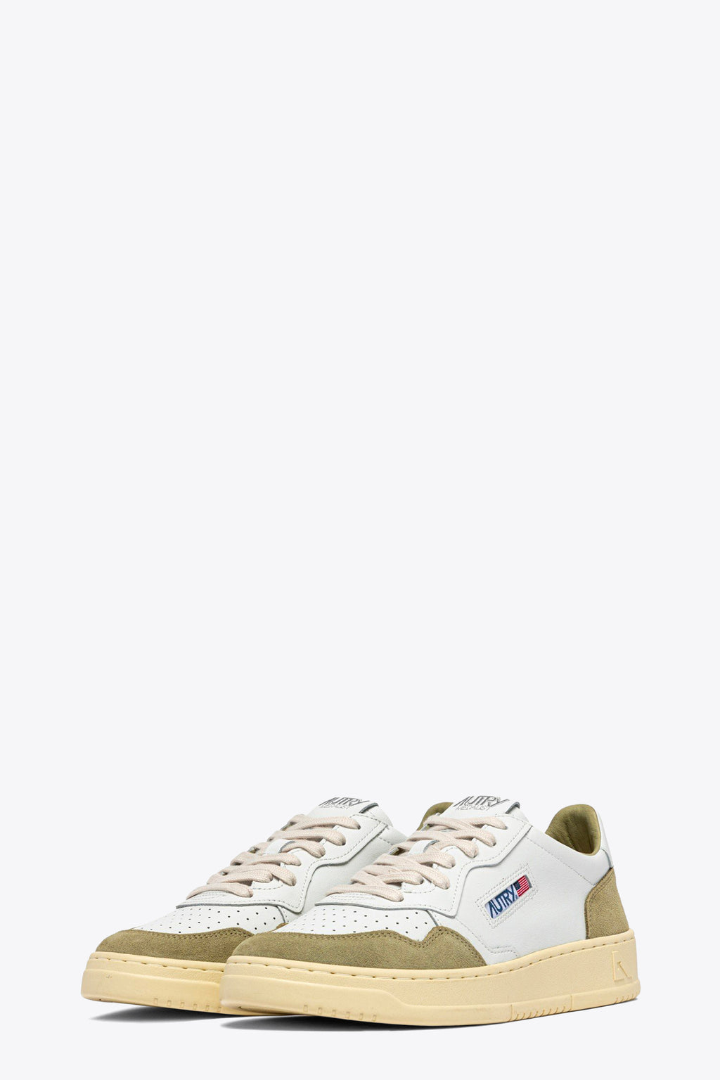 alt-image__White-leather-and-olive-green-suede-low-sneaker---Medalist-Low