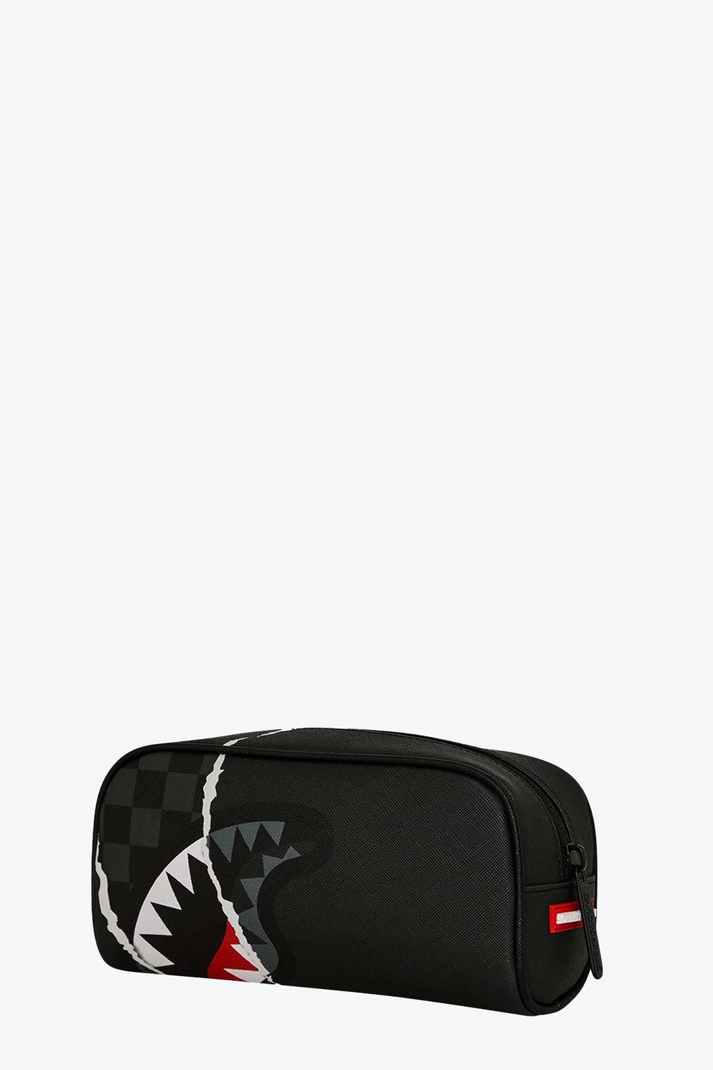 alt-image__Astuccio-in-pvc-nero-con-strappo-frontale---Center-Rip-revealing-Gray-Check-Pouch