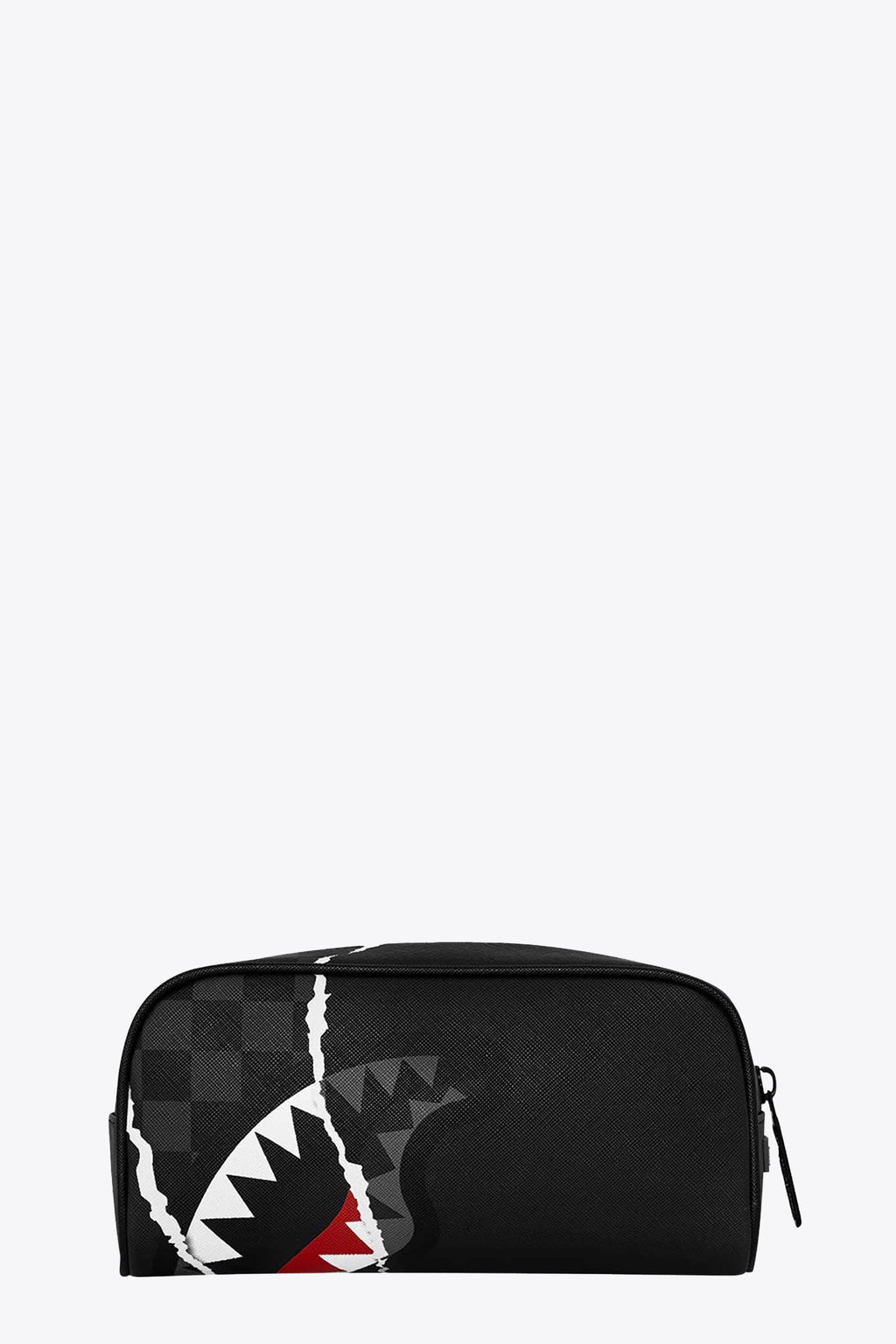 alt-image__Astuccio-in-pvc-nero-con-strappo-frontale---Center-Rip-revealing-Gray-Check-Pouch