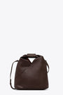 Borsa Japanese in pelle sintetica marrone con tracolla 