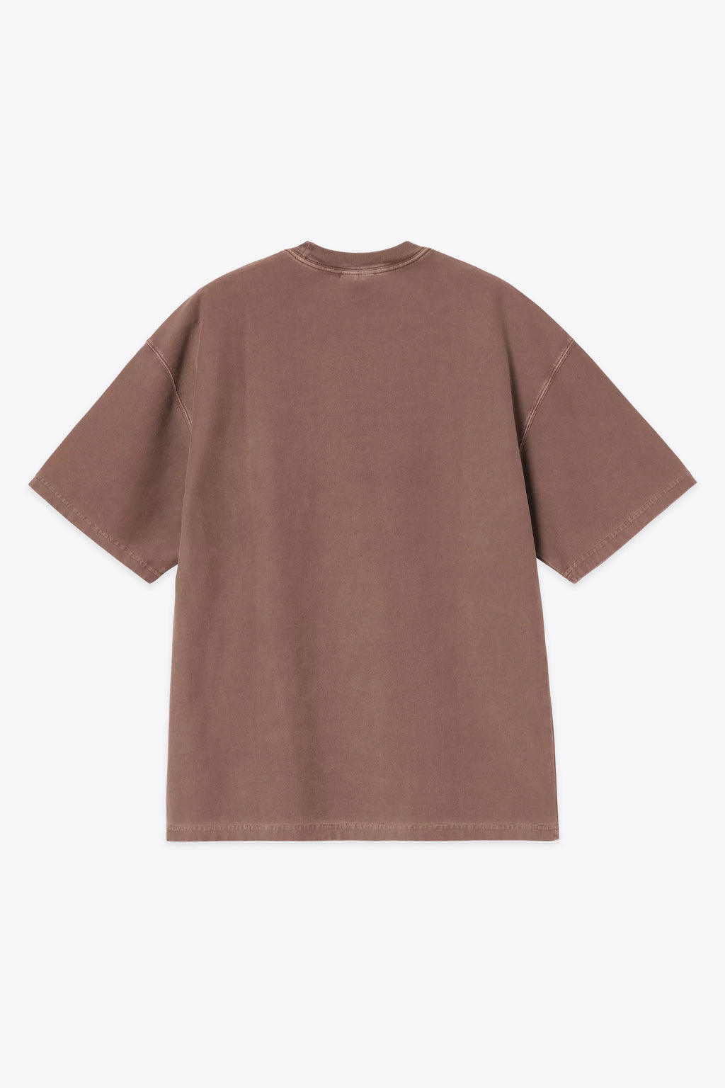 alt-image__T-shirt-marrone-in-cotone-tinto-in-capo-con-tasca-e-logo-al-petto---S/S-Loose-Pocket-T-Shirt