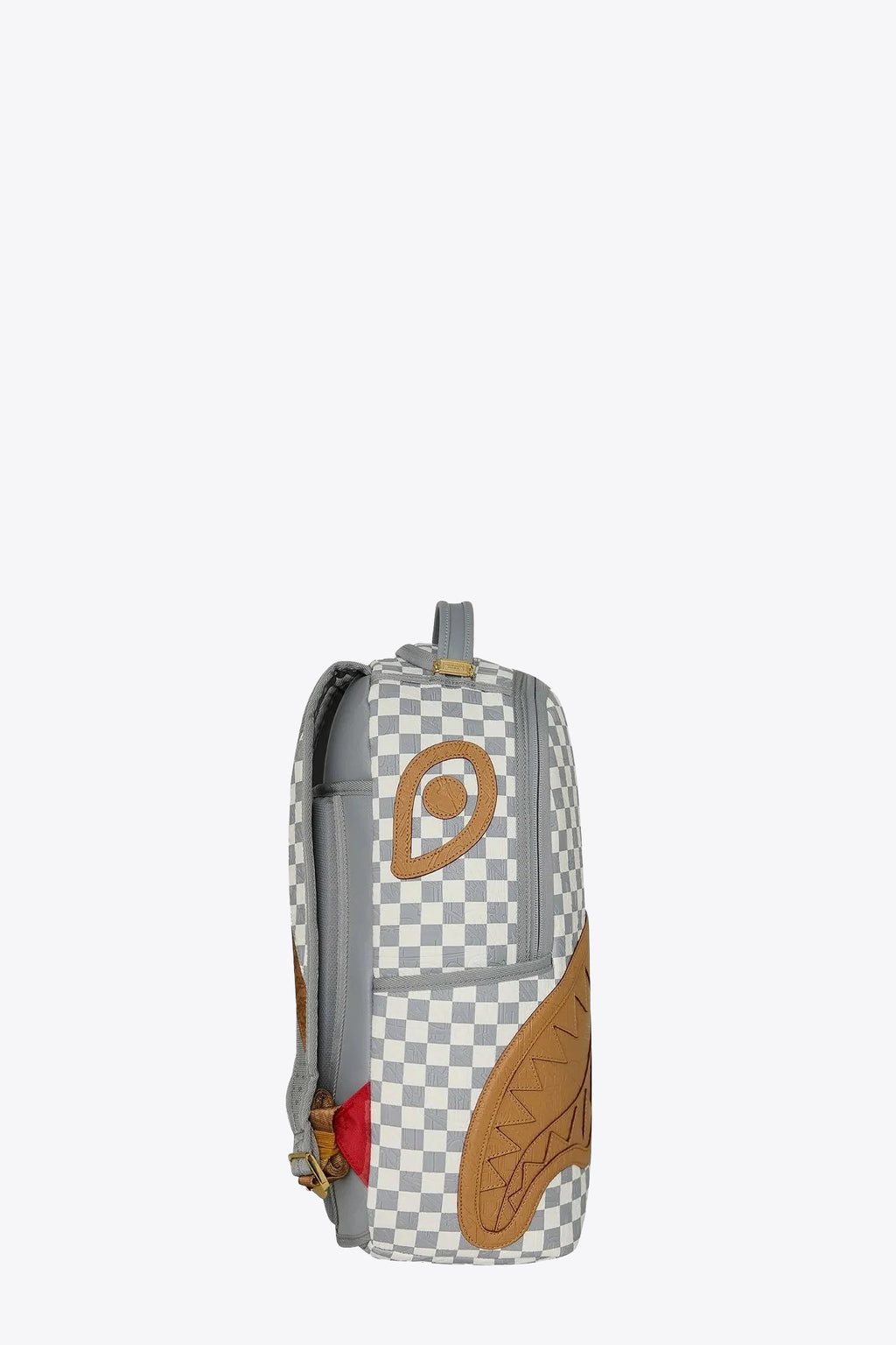 alt-image__EMBOSSED-CREAM-CHECK-BACKPACK--Bianco/grigio/beige