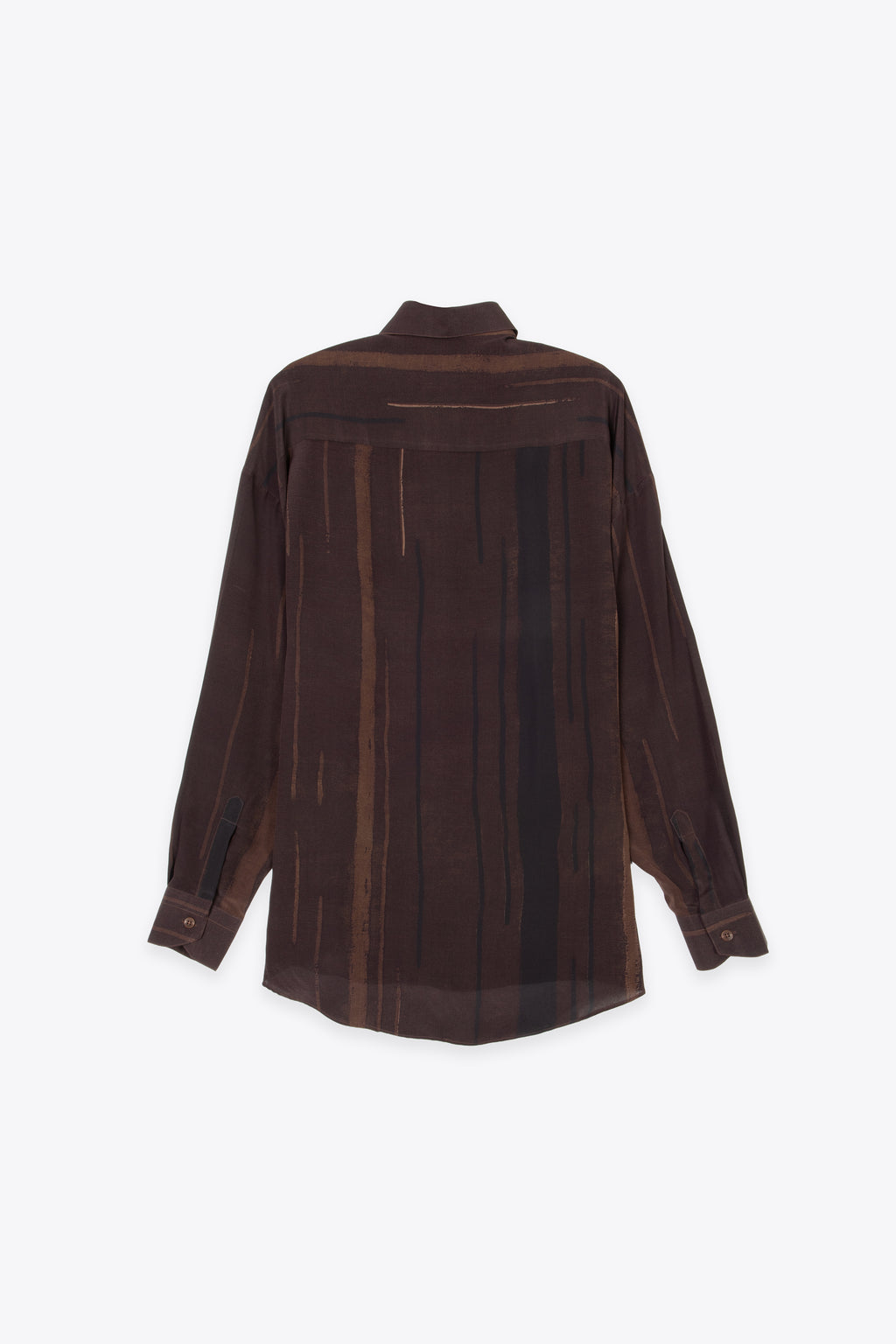 alt-image__Camicia-in-seta-marrone-con-stampa-geometrica-con-righe---Valentino-Kalu-Trapezio