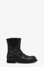 Stivaletto biker nero in pelle 