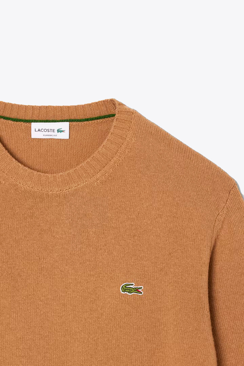 alt-image__Camel-brown-carded-wool-sweater-with-chest-logo
