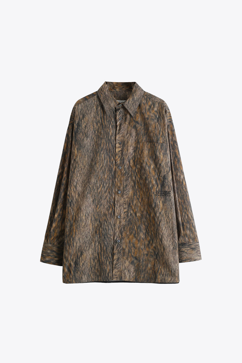 alt-image__Camicia-oversize-in-cotone-con-stampa-pelliccia-marrone