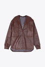 CAMICIA IN DENIM -LS LARRY JUMBO FOGPOCKET SHIRT-Bordeaux 