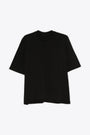T-shirt nera boxy fit in cotone - Walrus T 