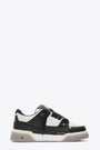 Off white and black leather low chunky sneaker - Studio sneaker 