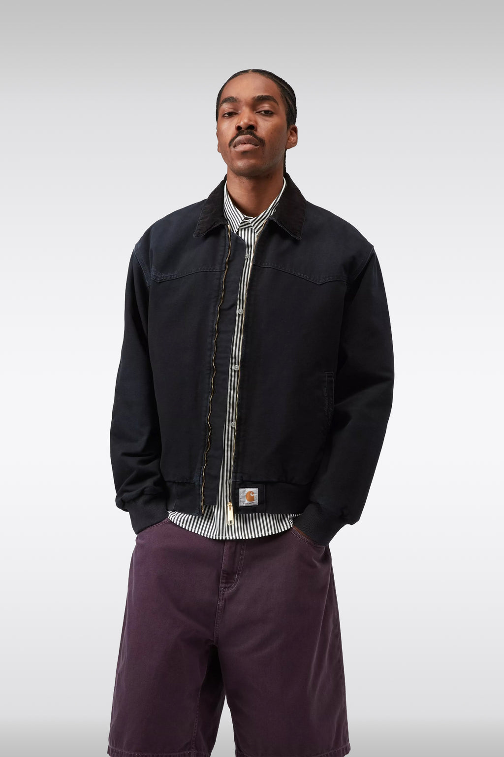 alt-image__Giubbotto-nero-in-canvas-con-rotture---OG-Santa-Fe-Jacket