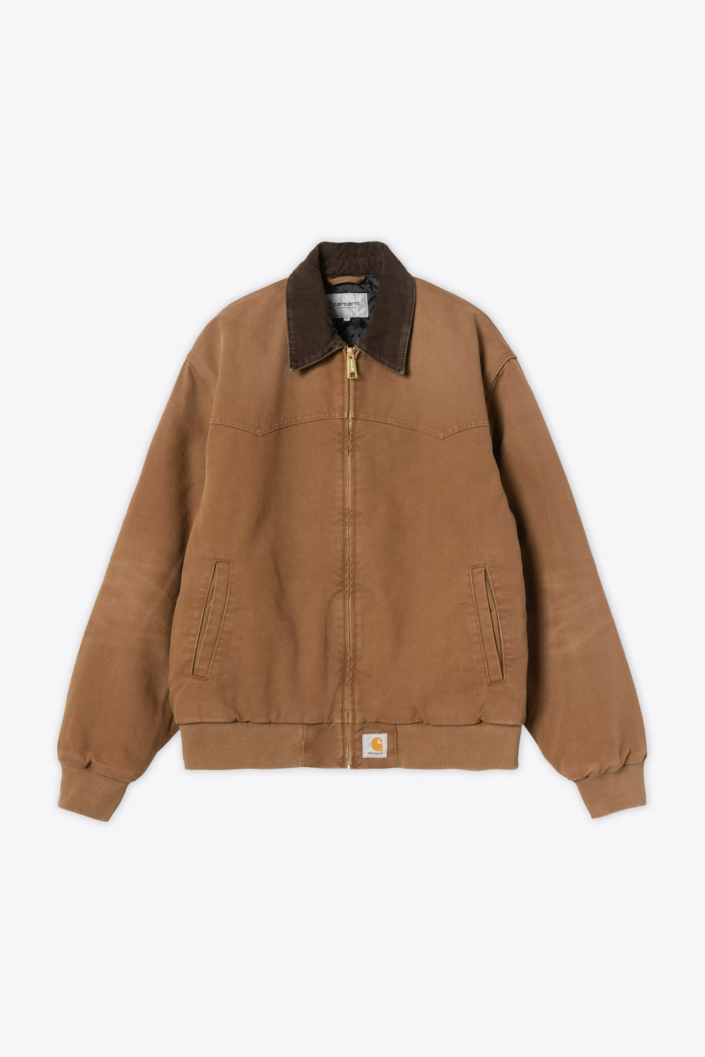 alt-image__Giubbotto-in-canvas-color-cammello-con-colletto-in-velluto-a-coste---OG-Santa-Fe-Jacket