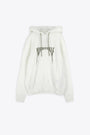 Felpa oversize panna con cappuccio e stampa frontale Porterville - Oversized Hoodie 