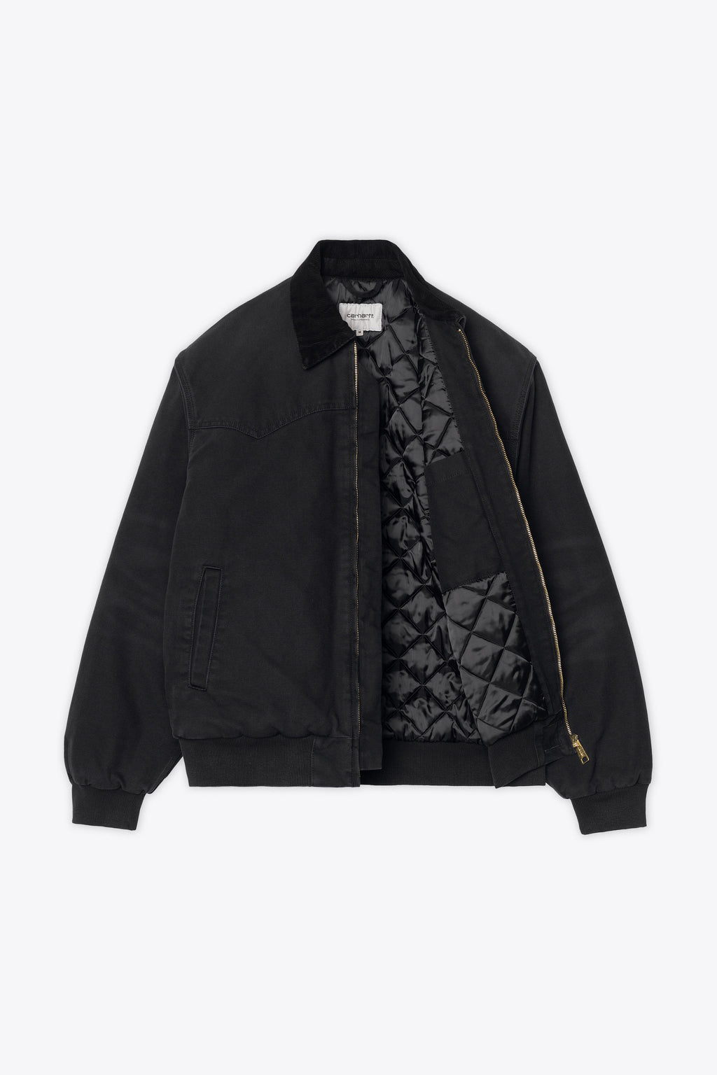 alt-image__Giubbotto-in-canvas-nero-con-colletto-in-velluto-a-coste---OG-Santa-Fe-Jacket