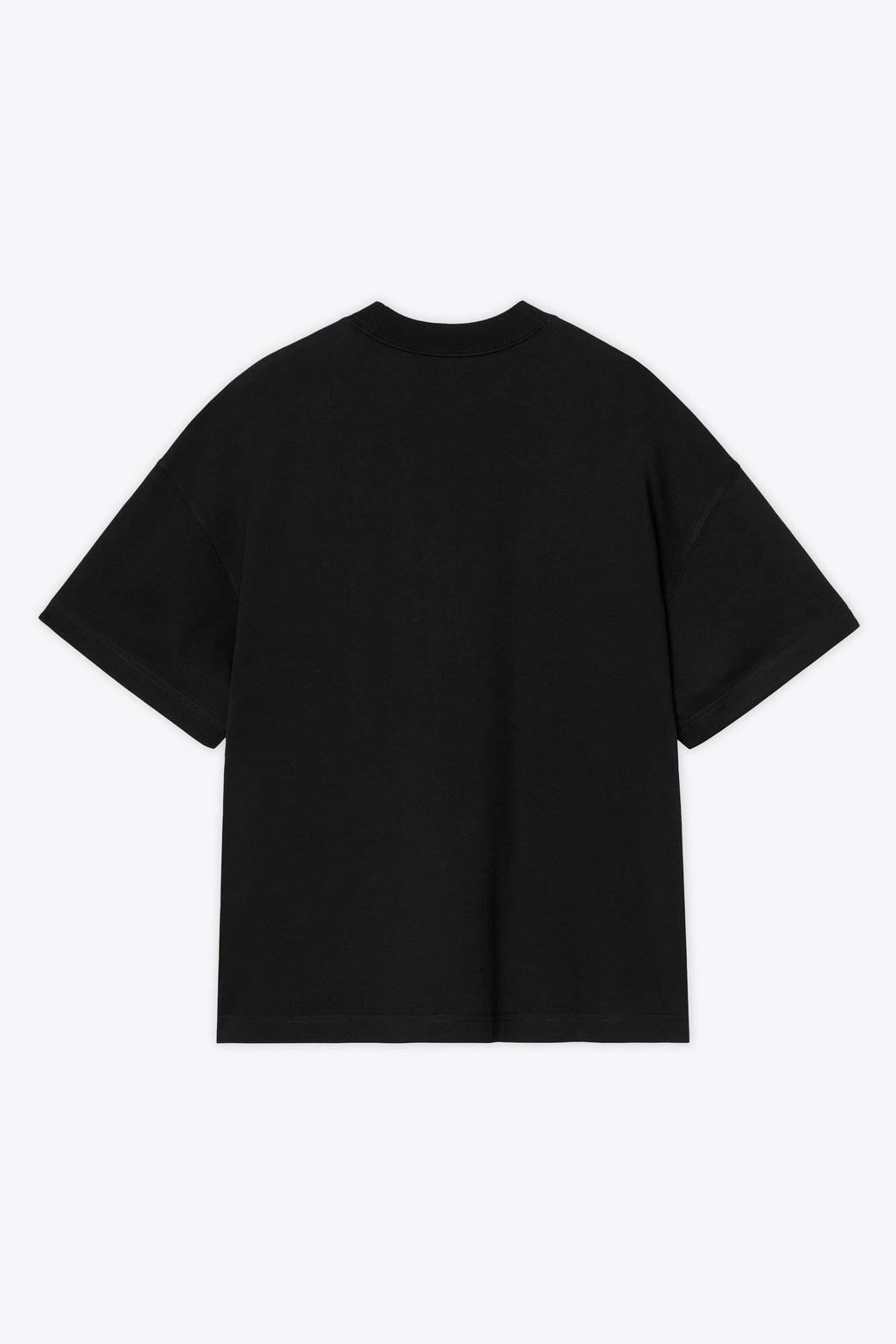 alt-image__Black-cotton-boxy-fit-t-shirt-with-logo-embroidery---S/S-Chapter-Script-T-shirt