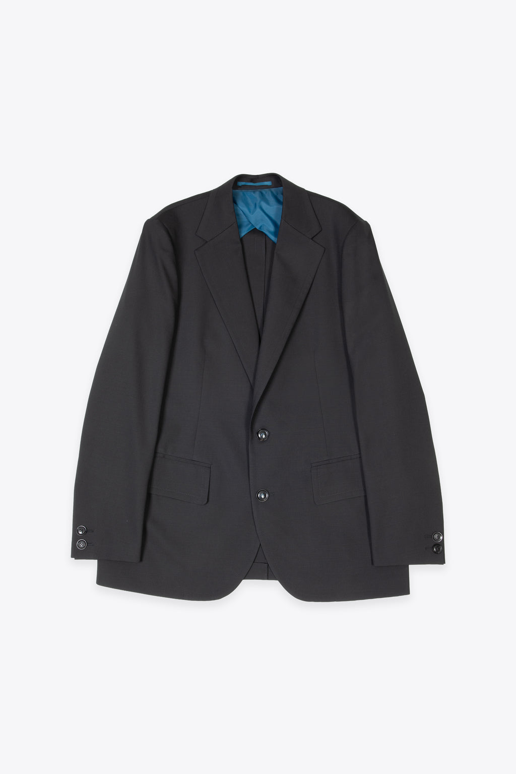 alt-image__Giacca-sartoriale-oversize-in-lana-tecnica-nera-con-due-bottoni