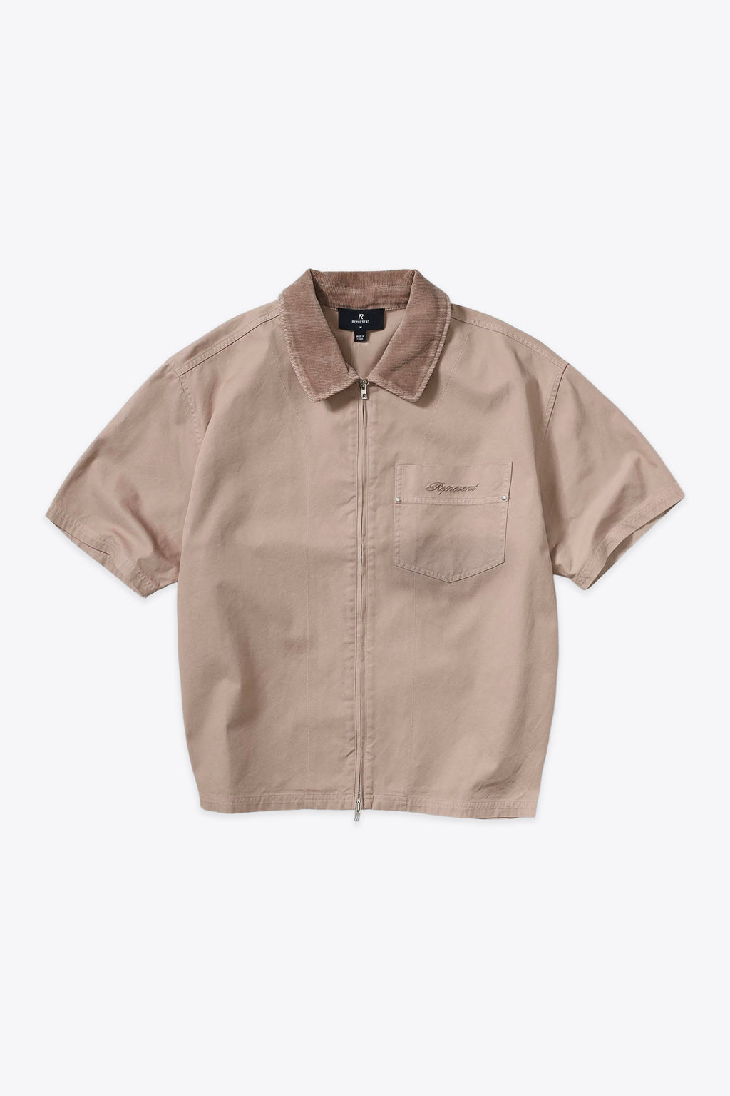 alt-image__Camicia-in-canvas-beige-con-zip-e-taschino---Ramona-Zipped-Shirt