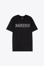 T-shirt nera con stampa frontale "Darkened" e grafica sul retro - Darkened Type Tee 