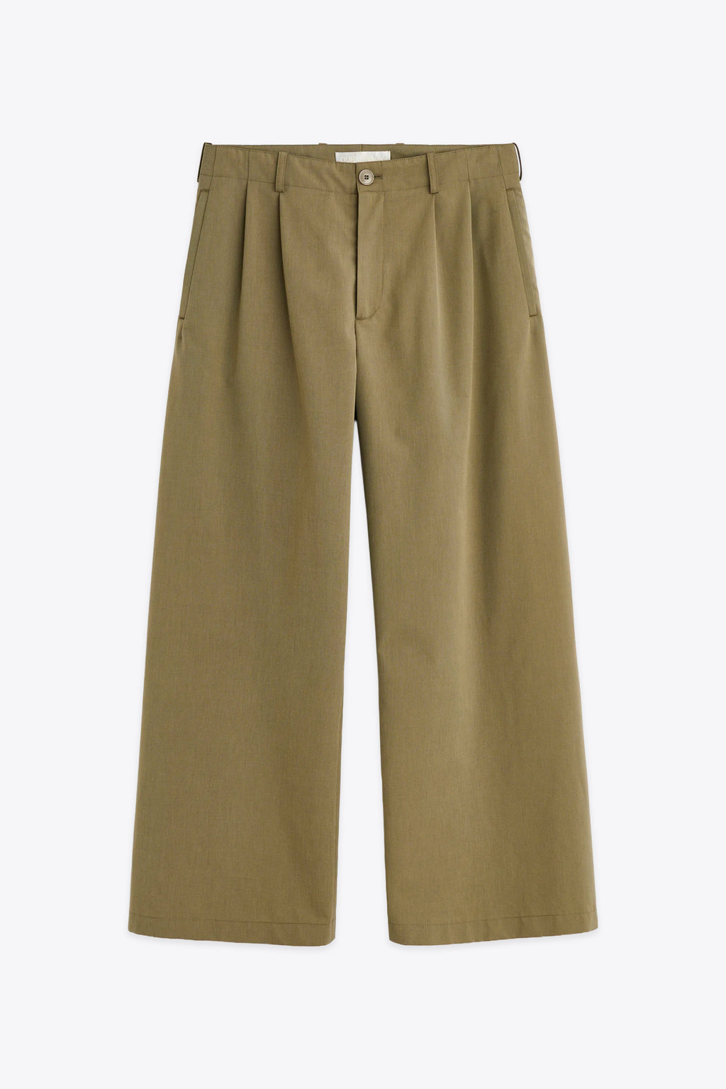 alt-image__Pantalone-verde-khaki-in-misto-cotone-con-gamba-ampia---Bridge-Chino