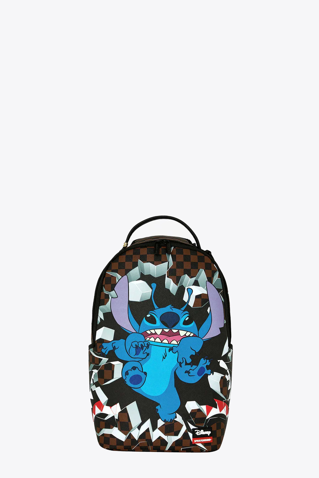 alt-image__Brown-check-pvc-backpack-with-Stitch-print---Disney-Stitch-Breakout-Backpack-
