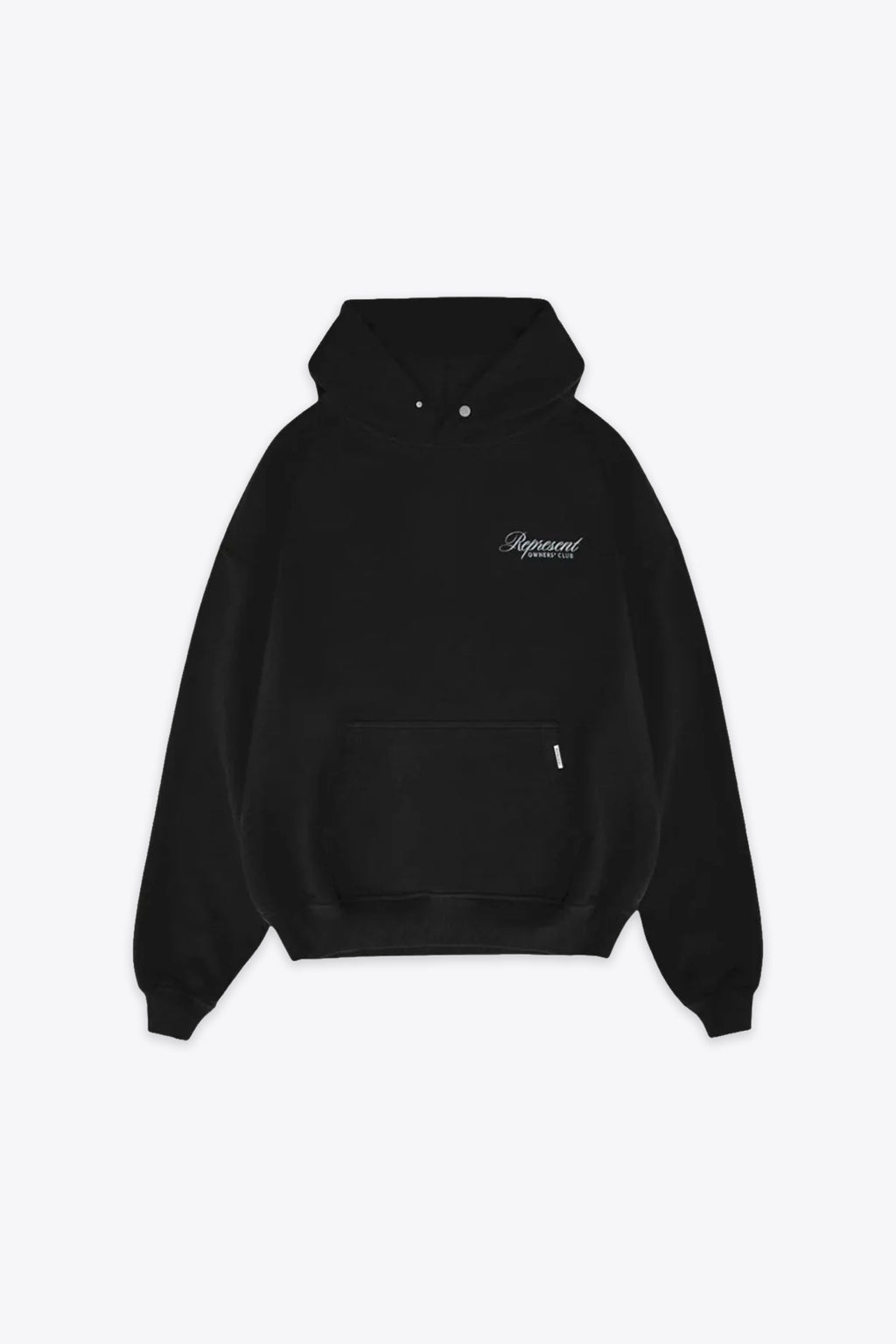 alt-image__Black-cotton-hoodie-with-italic-logo-print---Represent-Owners-Club-Script-Hoodie