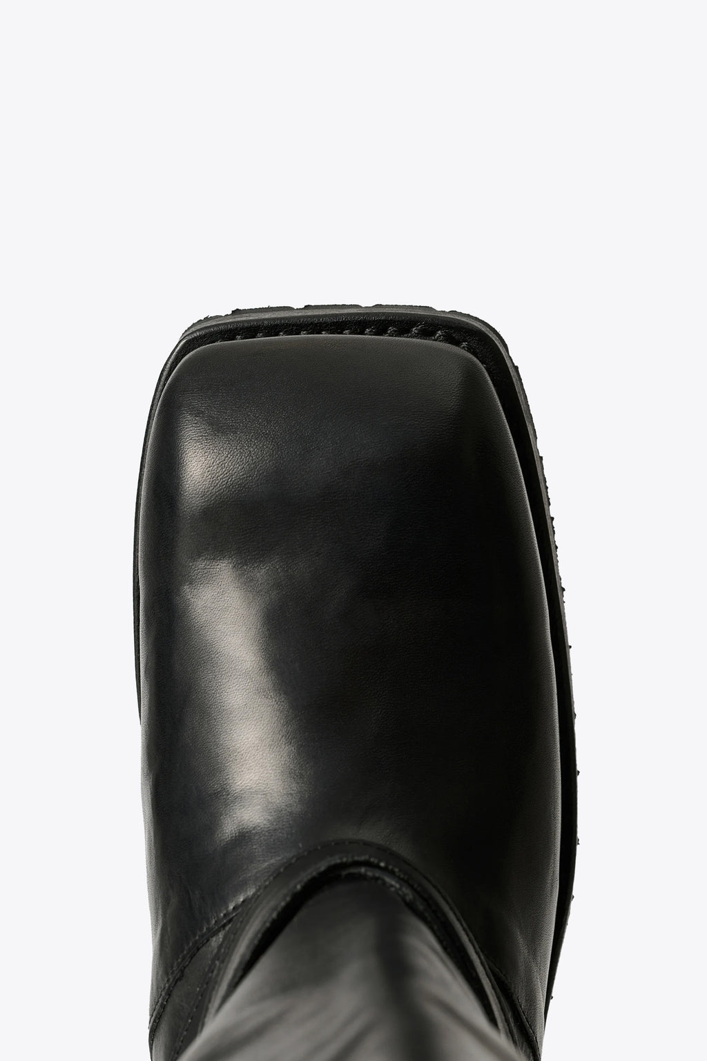 alt-image__Stivali-biker-neri-in-pelle-con-punta-squadrata-e-cinturino-alla-caviglia---High-Engine-Boot
