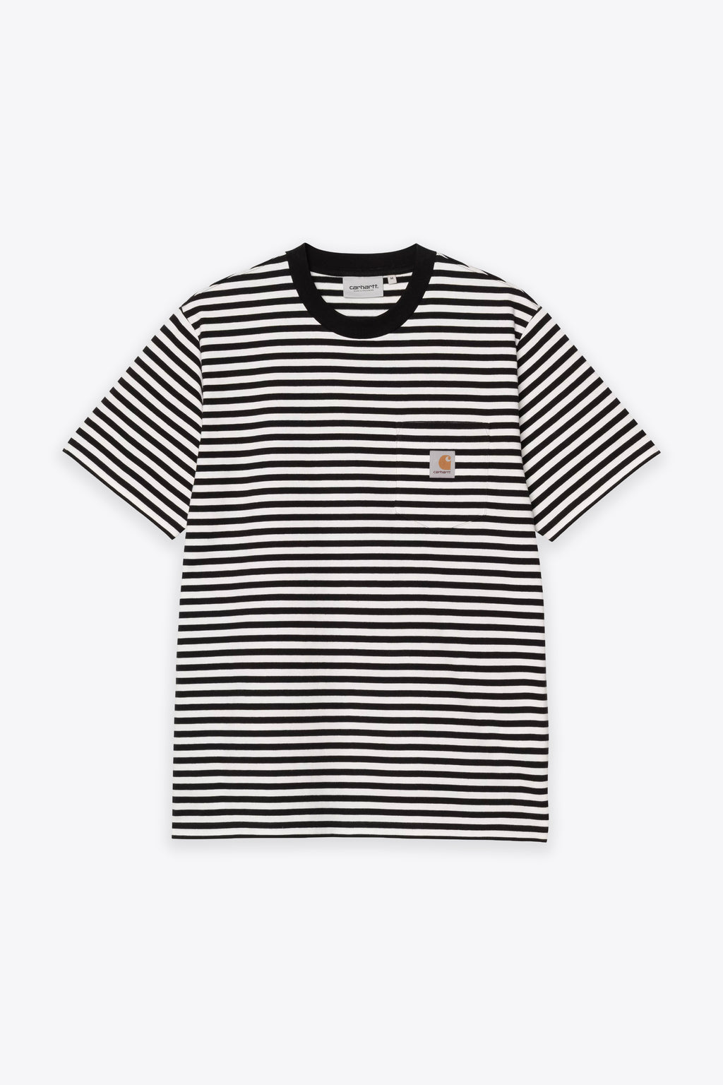 alt-image__Black-and-white-striped-cotton-t-shirt-with-chest-pocket---S/S-Ezra-Pocket-T-Shirt