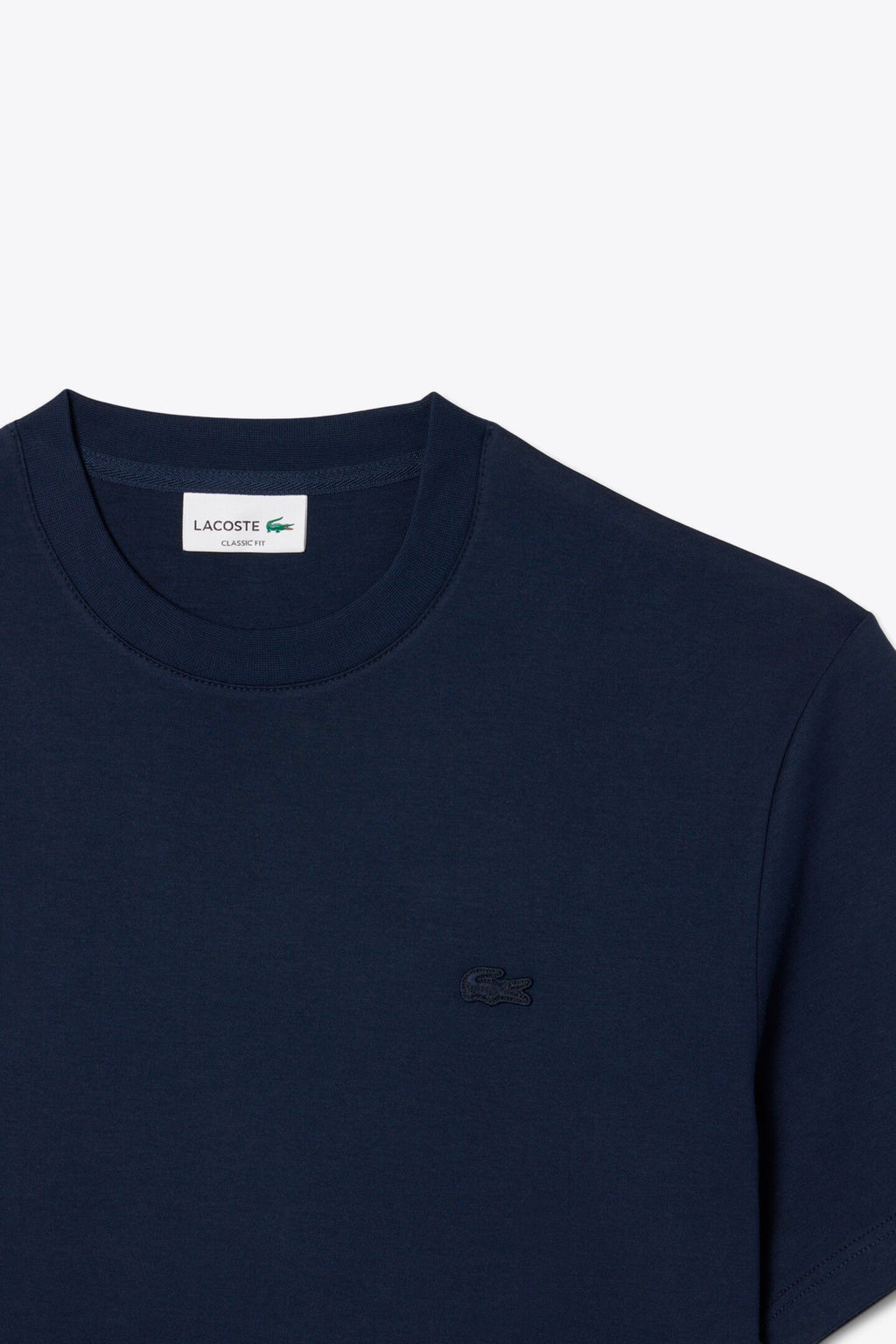 alt-image__Navy-blue-cotton-t-shirt-with-tonal-logo-at-chest