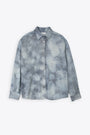 Camicia in denim blu chiaro con strass - Denim Strass Shirt 